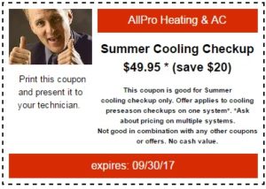 AC Cooling Checkup Coupon